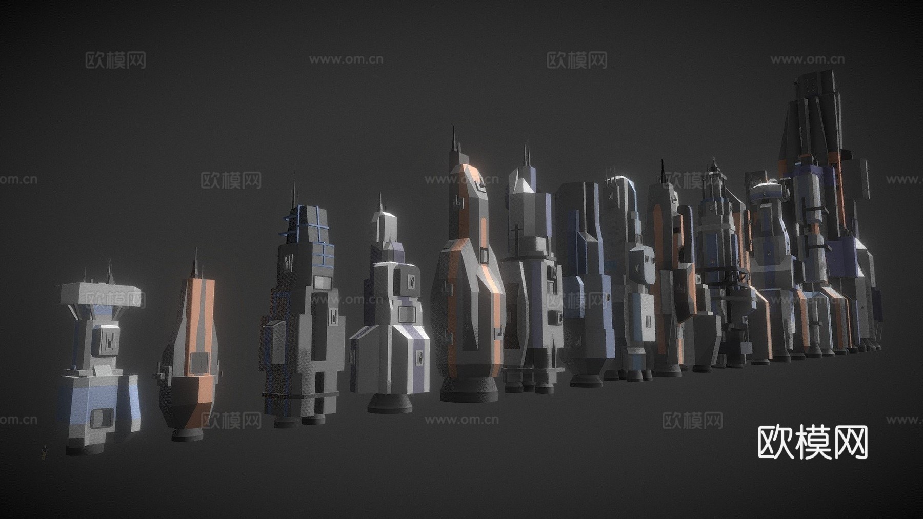 浩瀚无垠 - 自定义宇宙飞船比例3d模型下载（渲染图1）