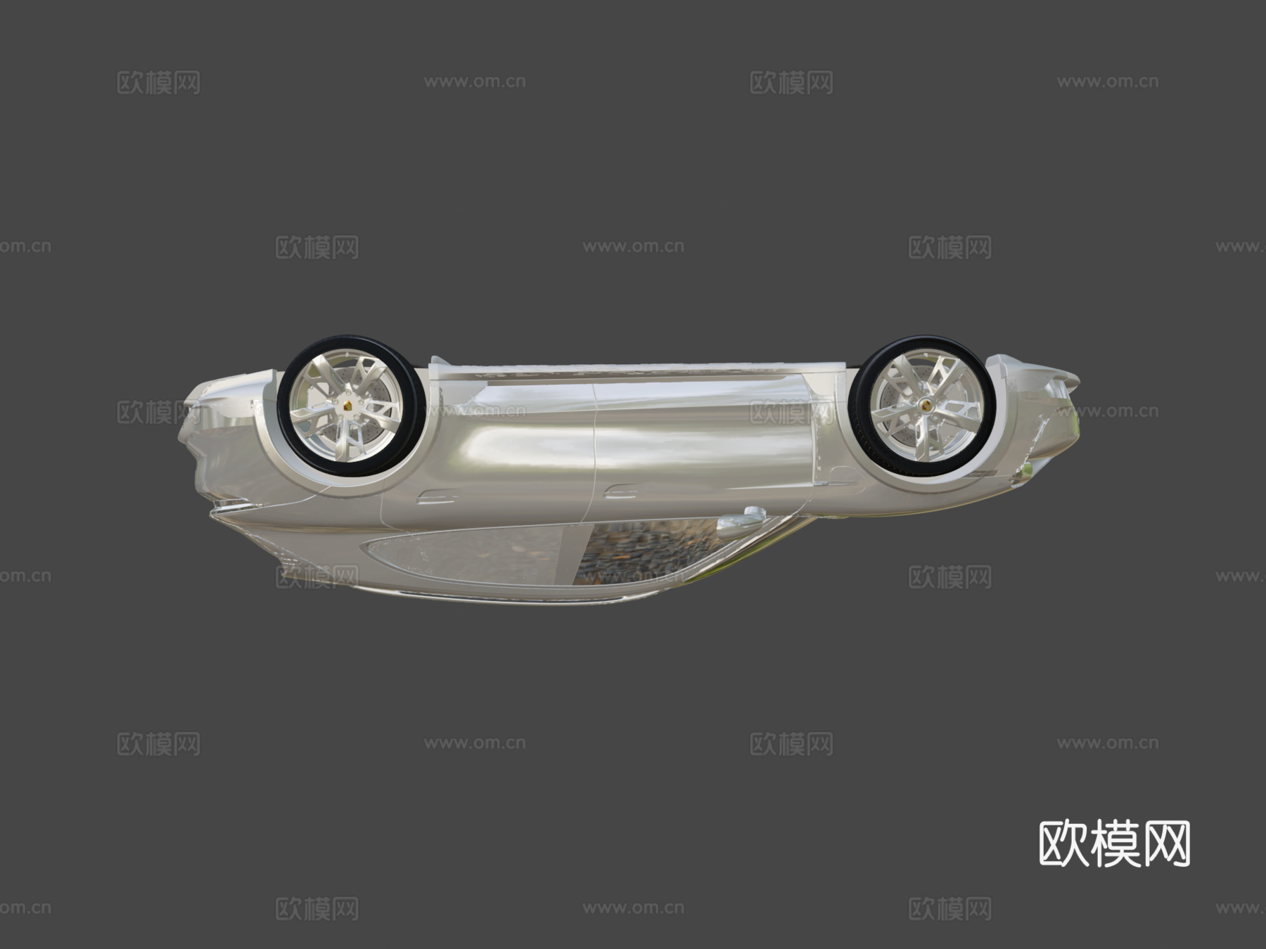 保时捷泰坎涡轮S跨界旅行车20213d模型下载（渲染图6）