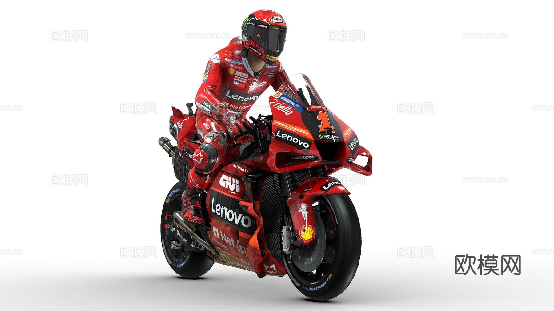 杜卡迪GP233d模型下载（渲染图1）