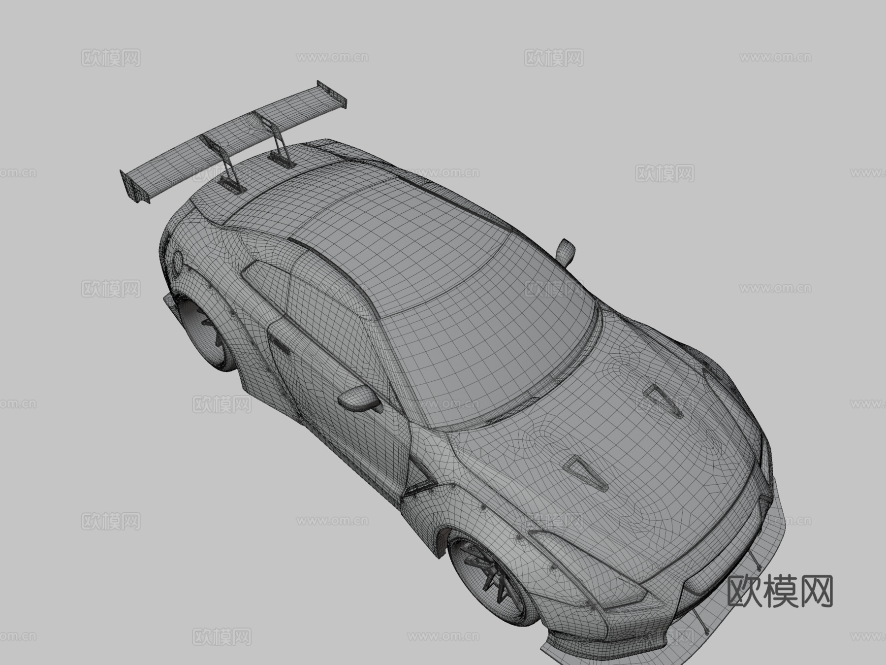 日产GTR R35自由行走3d模型下载（渲染图3）