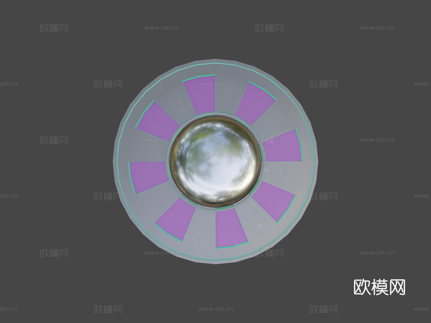 不明飞行物3d模型下载（渲染图8）