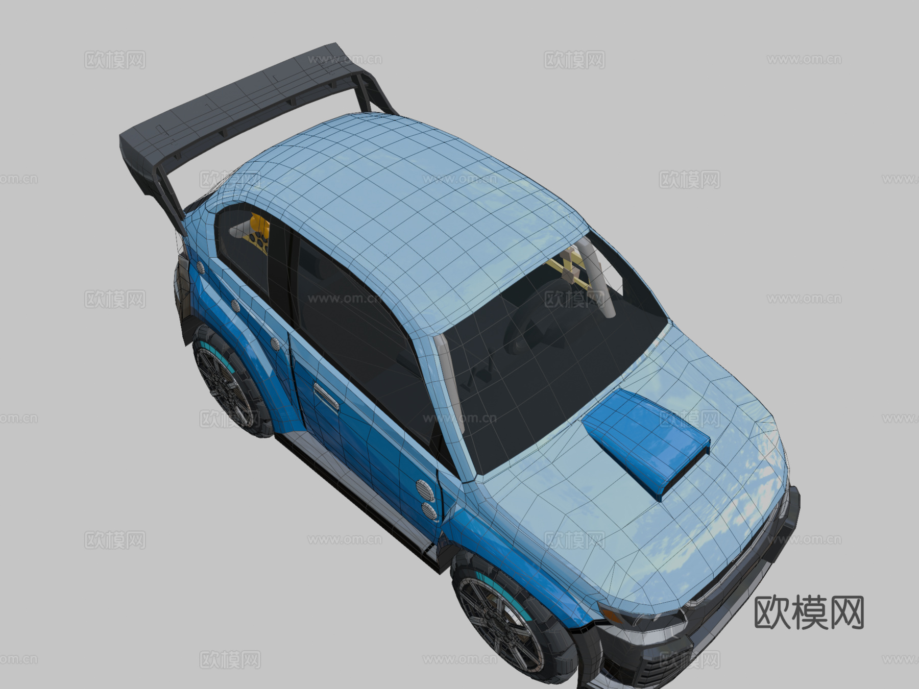 HCR2拉力赛车3d模型下载（渲染图2）