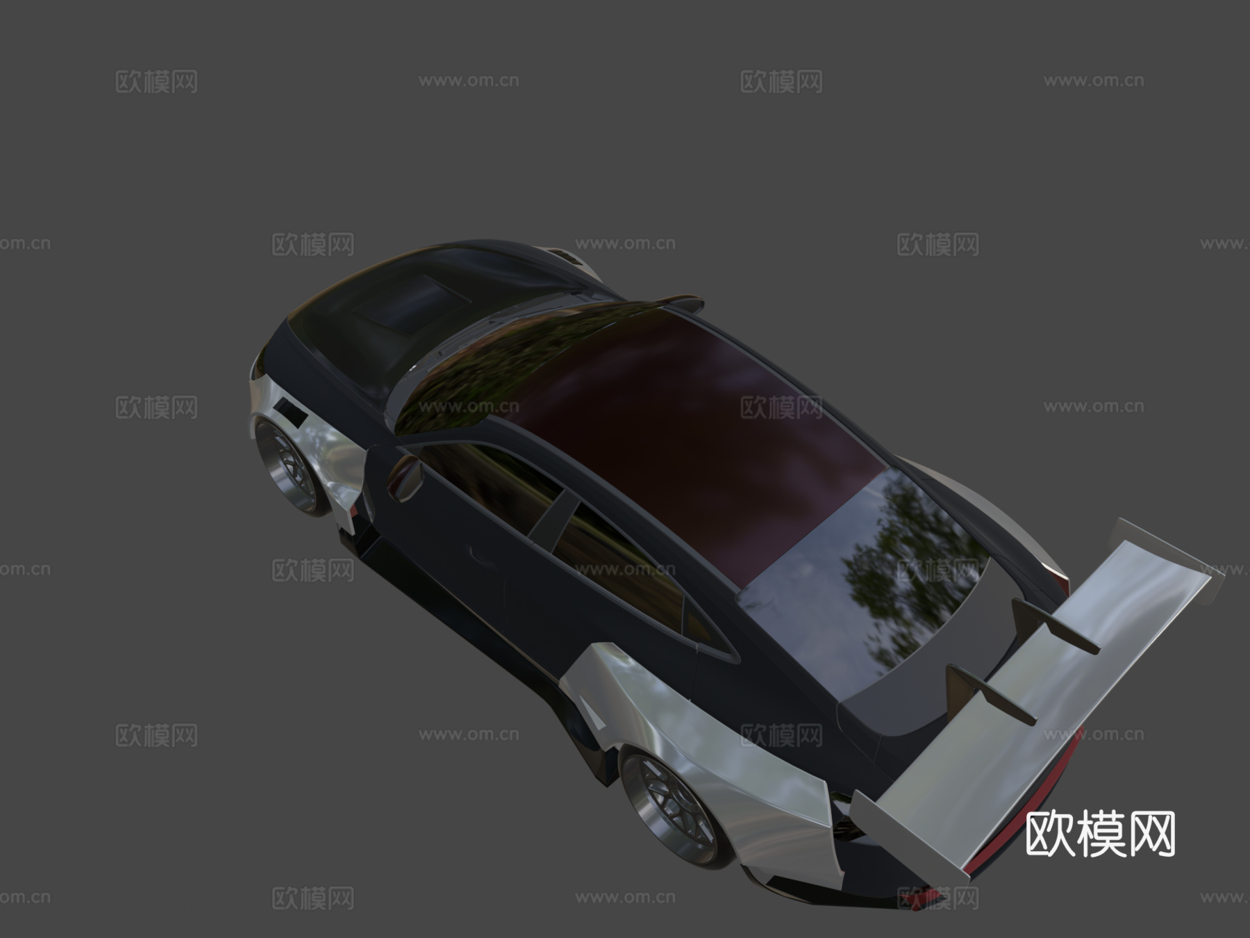 奥迪 RS E-Tron 宽体3d模型下载（渲染图7）