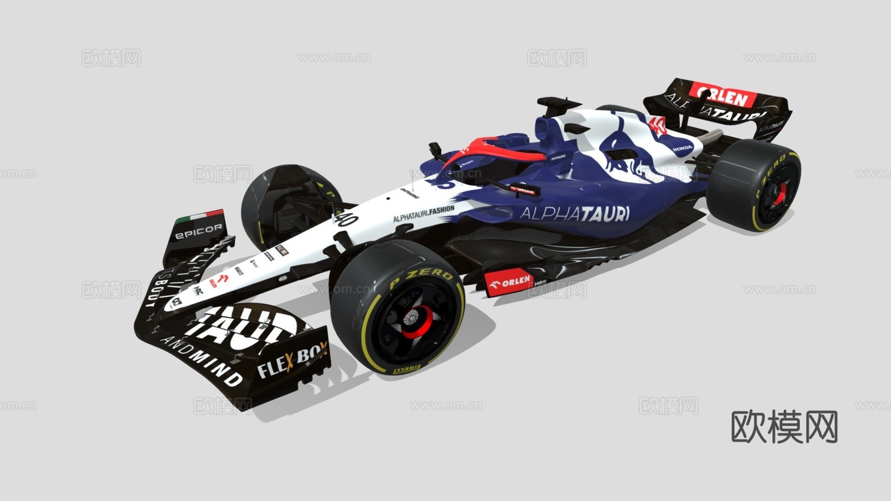 AlphaTauri AT04 20233d模型下载（渲染图1）