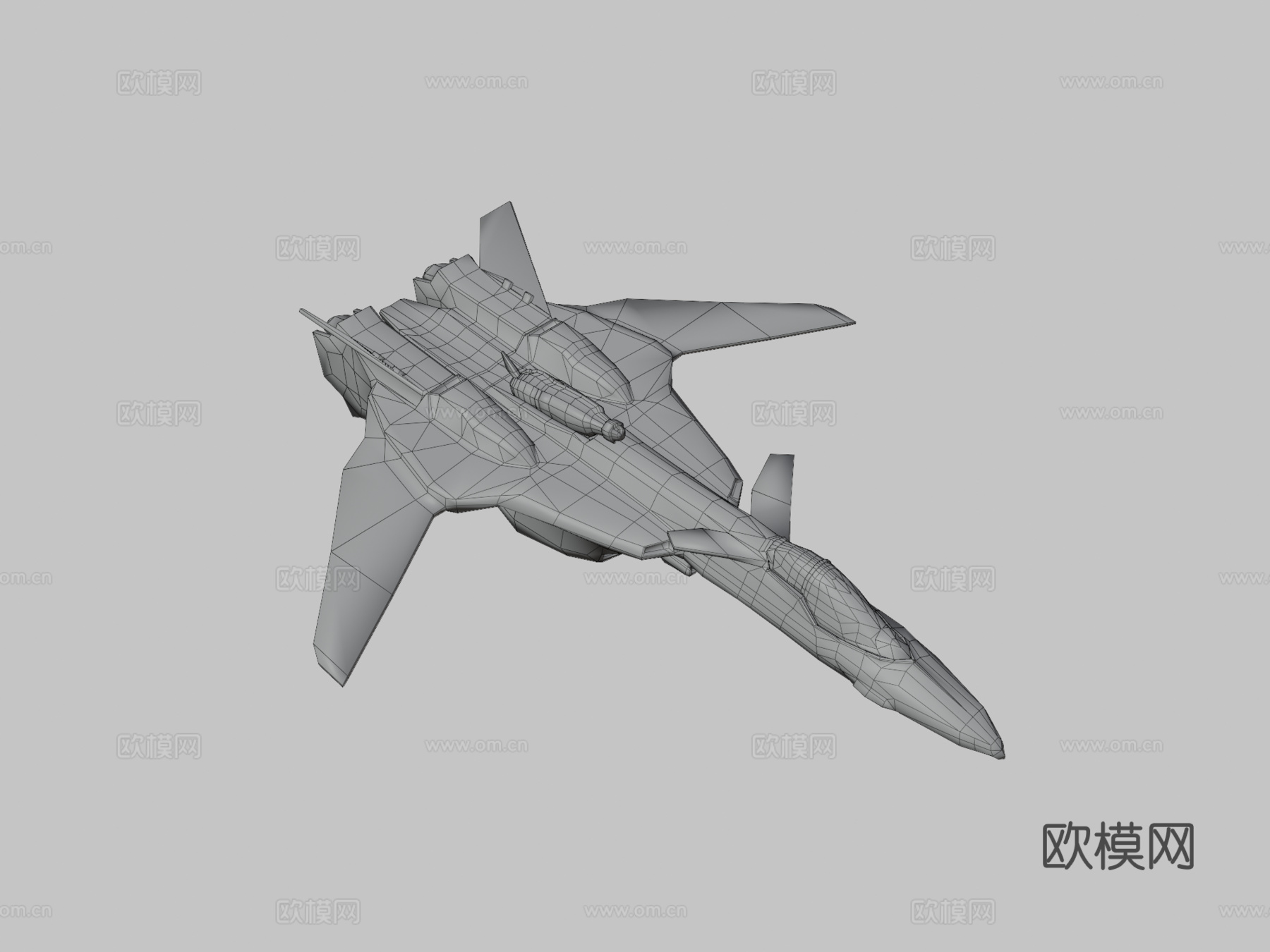 太空船超时空要塞YF-193d模型下载（渲染图3）