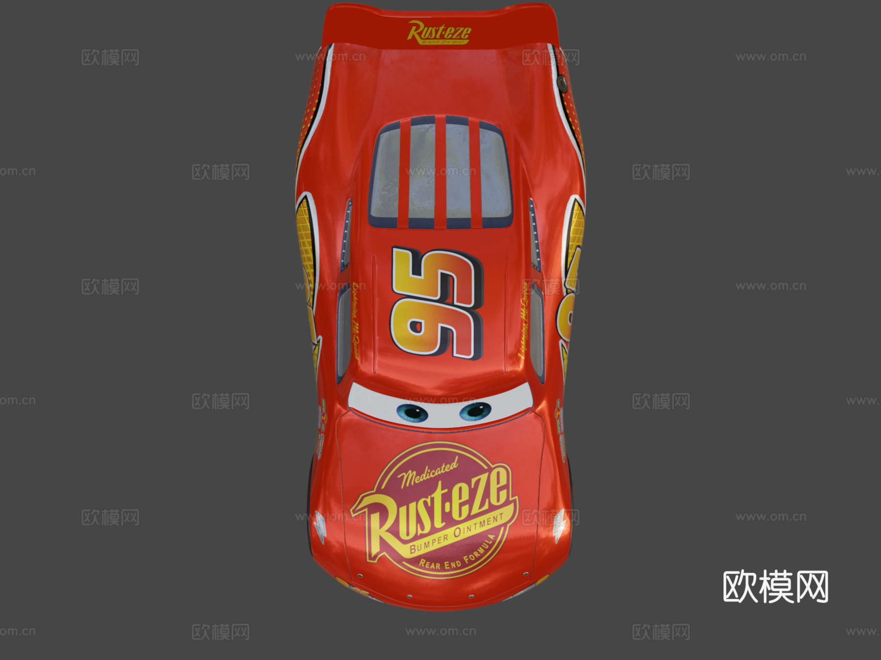 闪电麦昆3d模型下载（渲染图7）