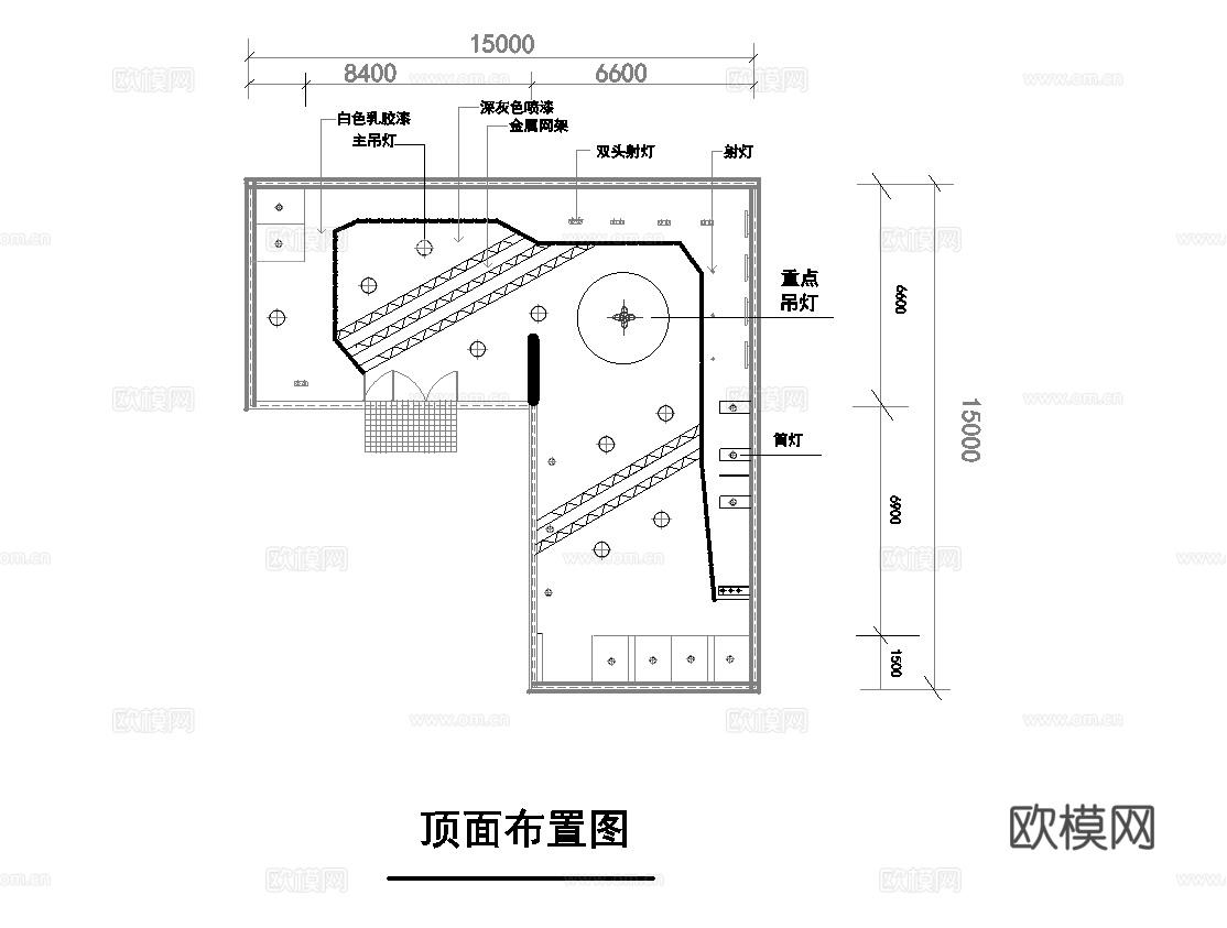 40平高档品牌女装男装店 最新全套施工图设计cad施工图