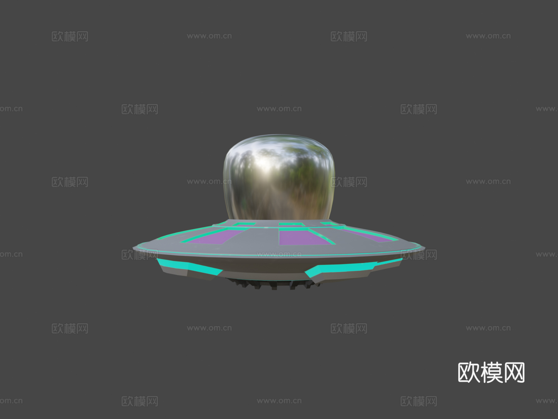 不明飞行物3d模型下载（渲染图5）