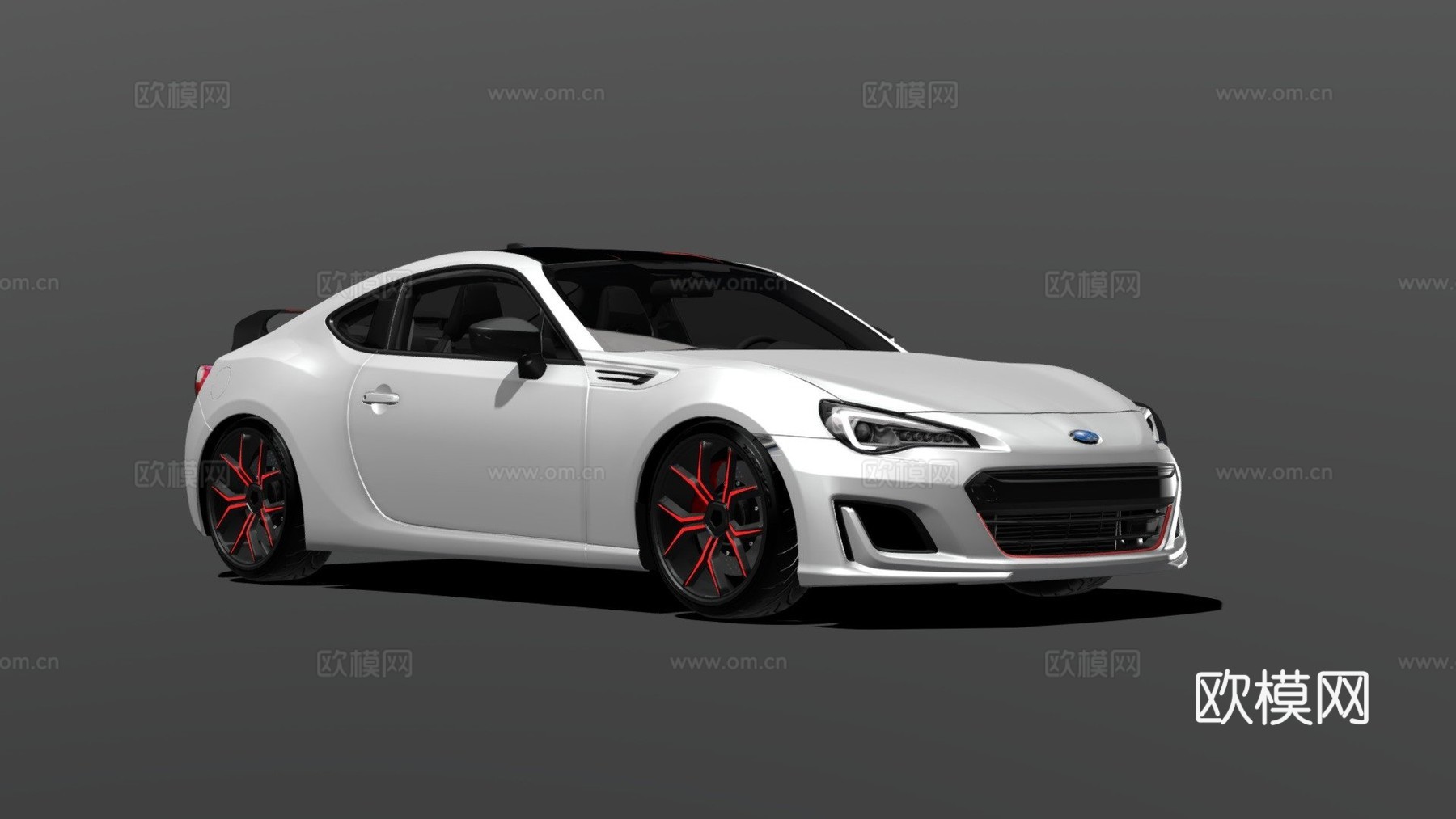 斯巴鲁BRZ3d模型下载（渲染图1）