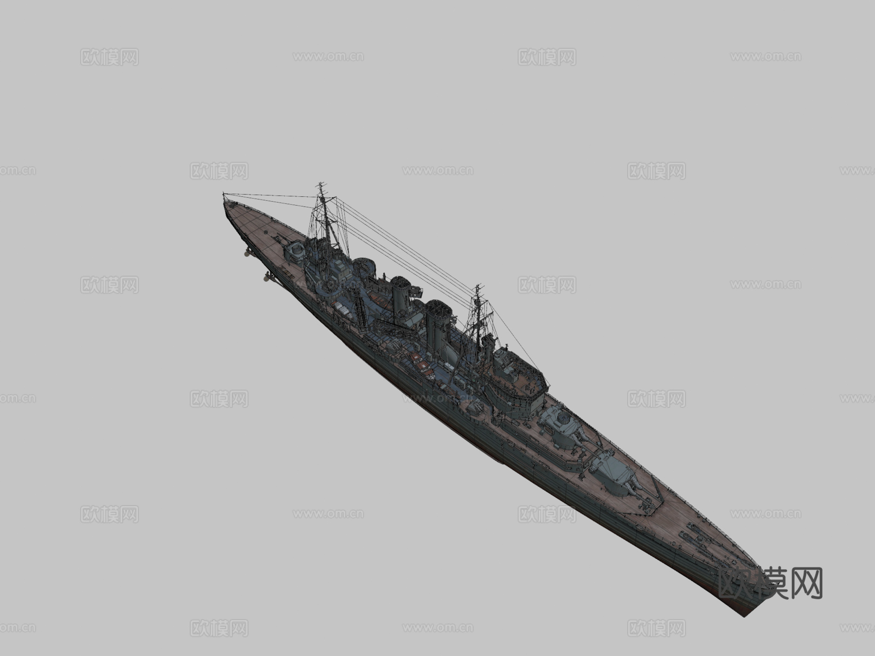 埃克塞特3d模型下载（渲染图2）