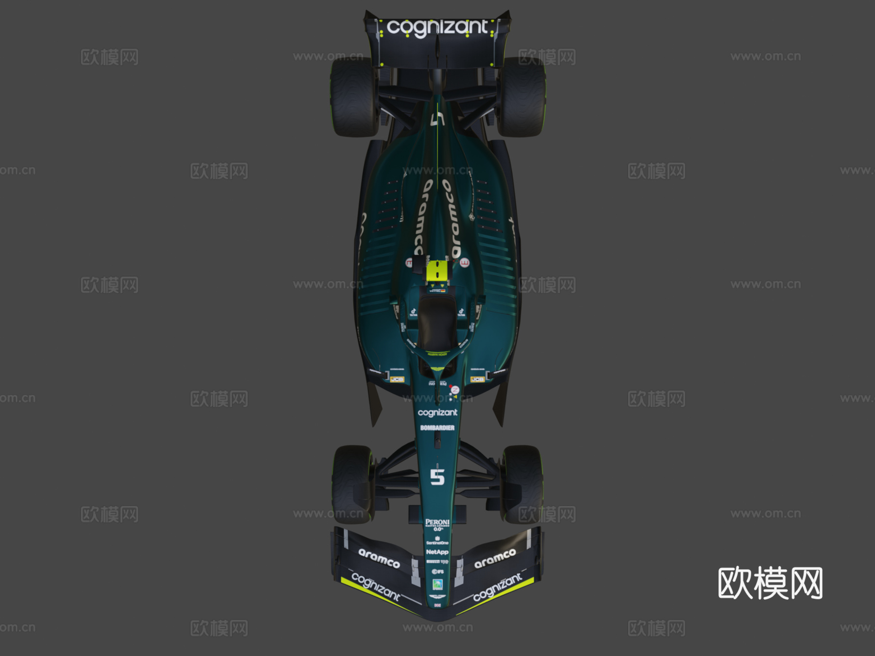 F1 2022阿斯顿马丁AMR22-伊莫拉大奖赛3d模型下载（渲染图8）