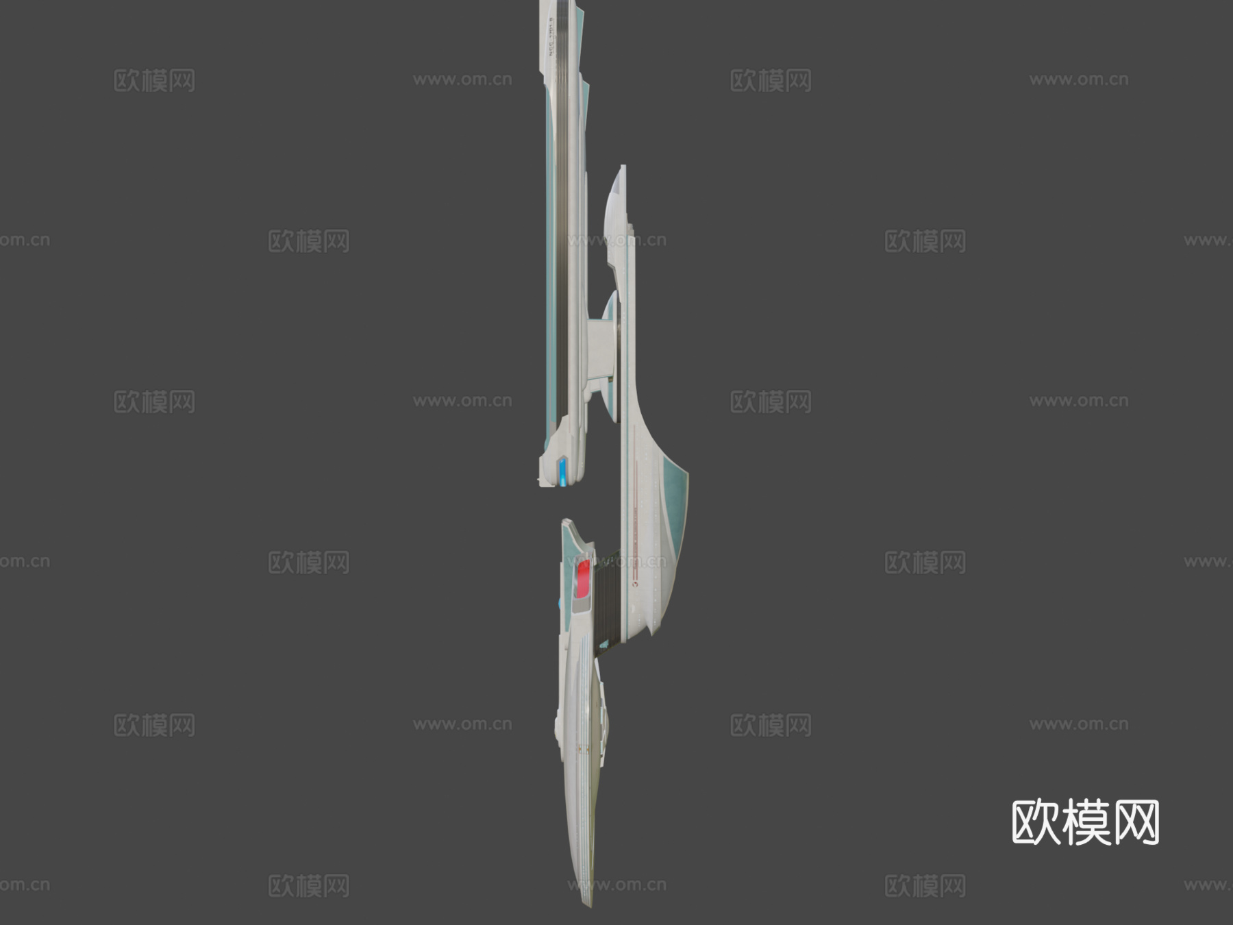 卓越级改装USS企业号NCC-1701-B3d模型下载（渲染图6）