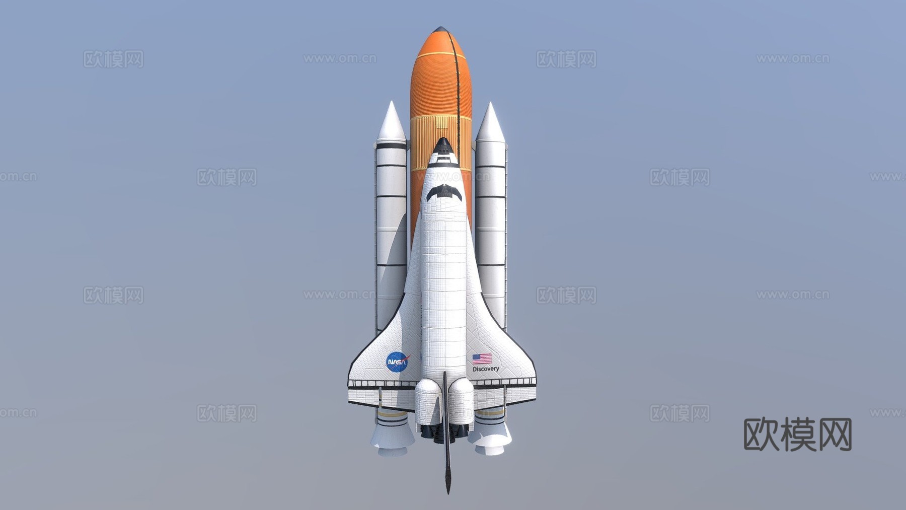 航天飞机3d模型下载（渲染图1）