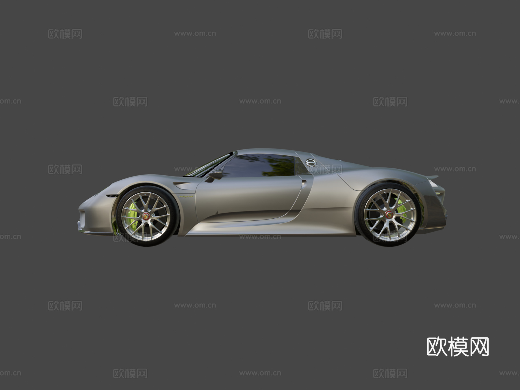 年保时捷 918 Spyder3d模型下载（渲染图6）