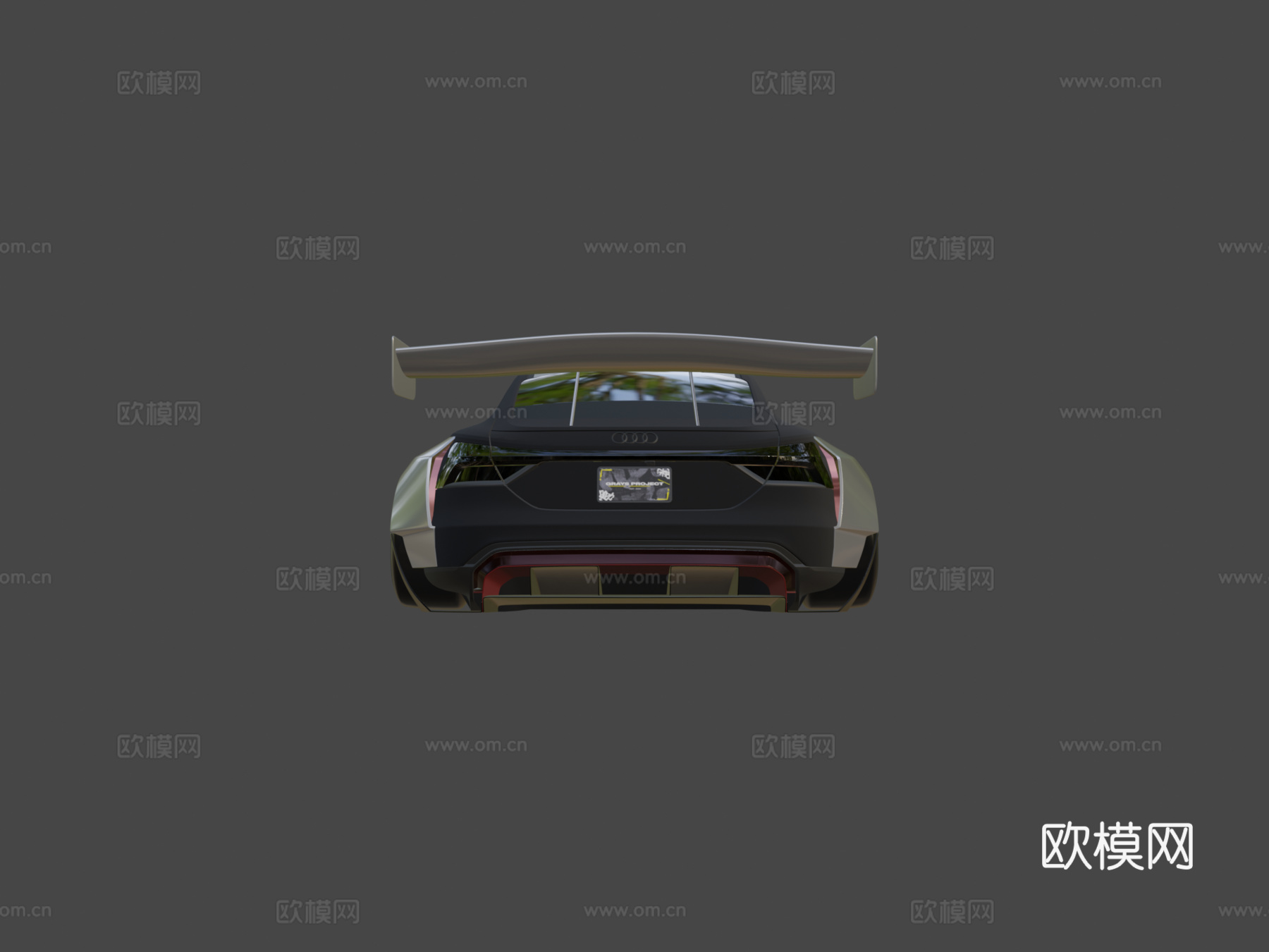 奥迪 RS E-Tron 宽体3d模型下载（渲染图5）