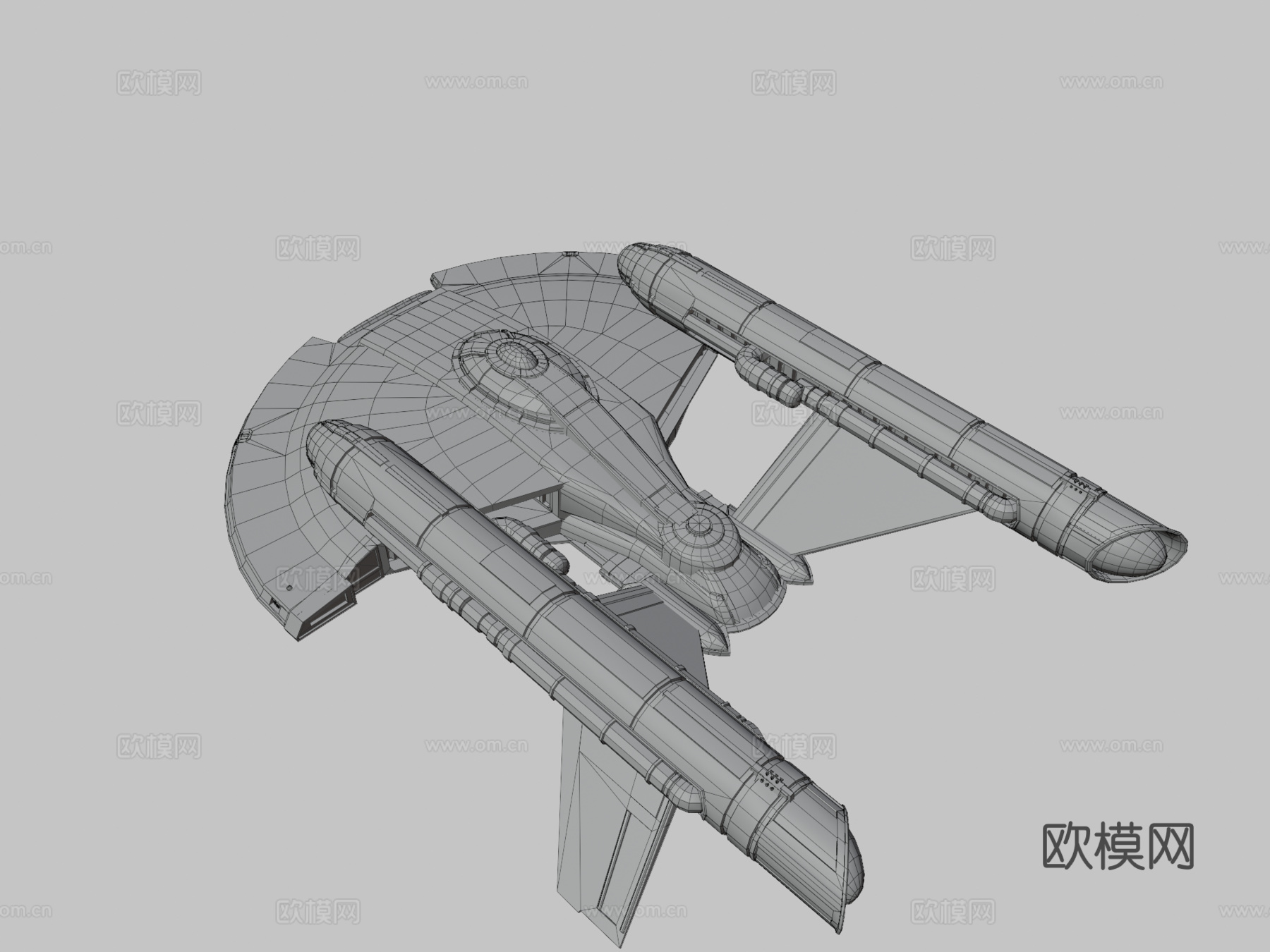 星际迷航 - 无畏型3d模型下载（渲染图3）