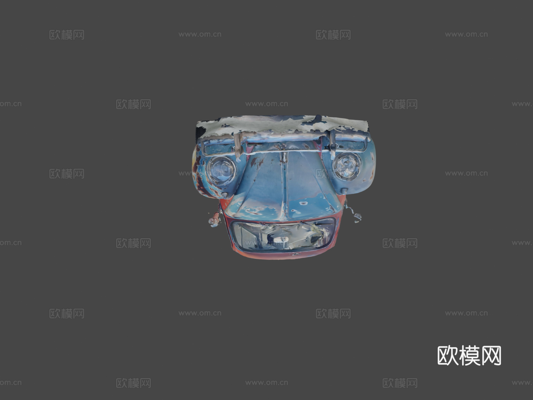 旧大众甲壳虫3d模型下载（渲染图5）
