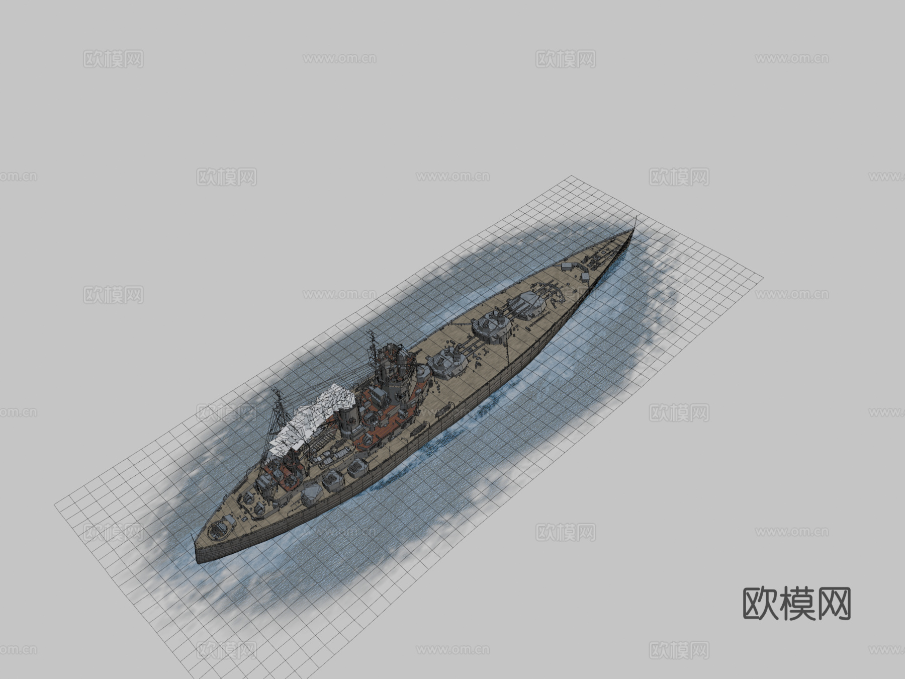 纳尔逊3d模型下载（渲染图2）