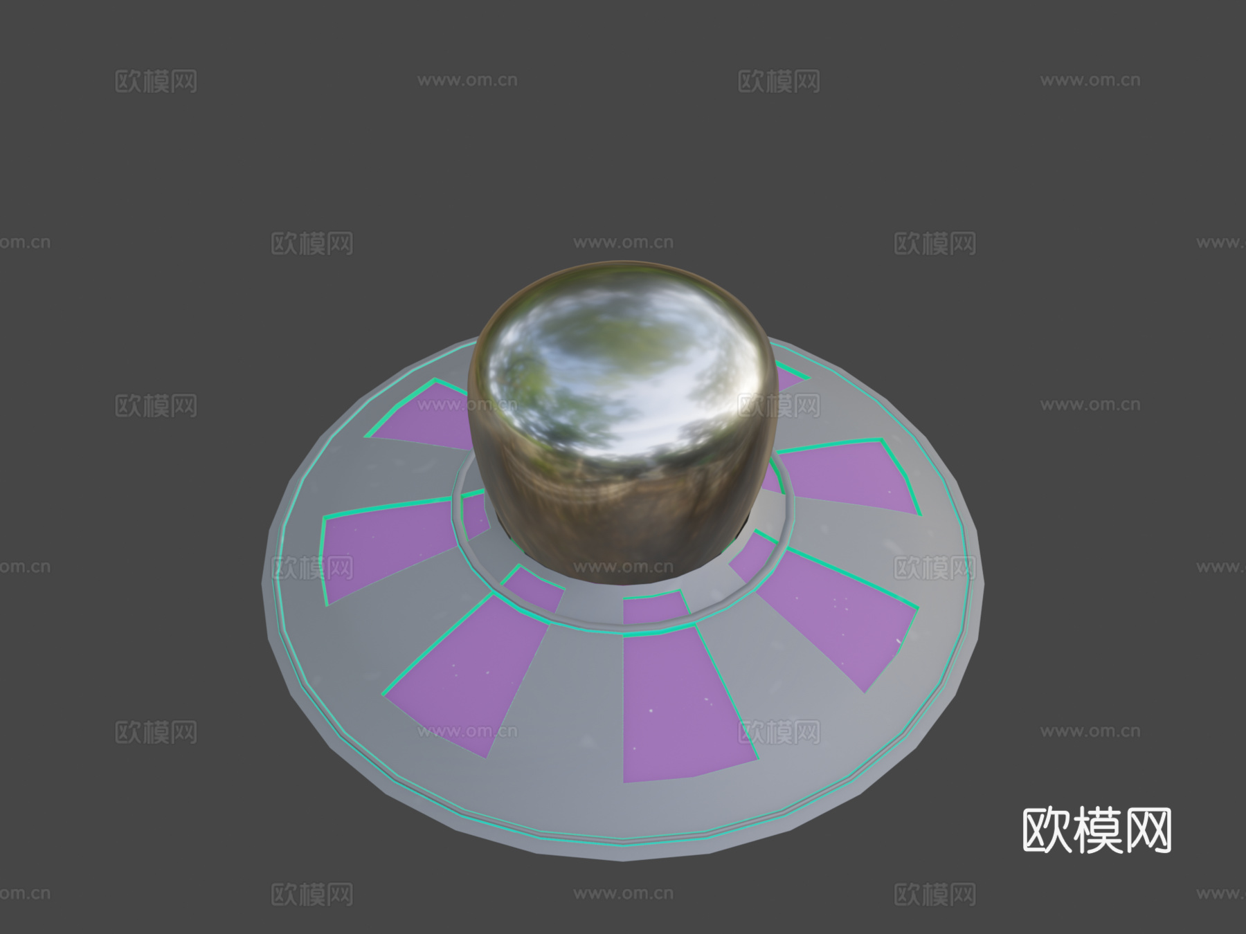 不明飞行物3d模型下载（渲染图7）