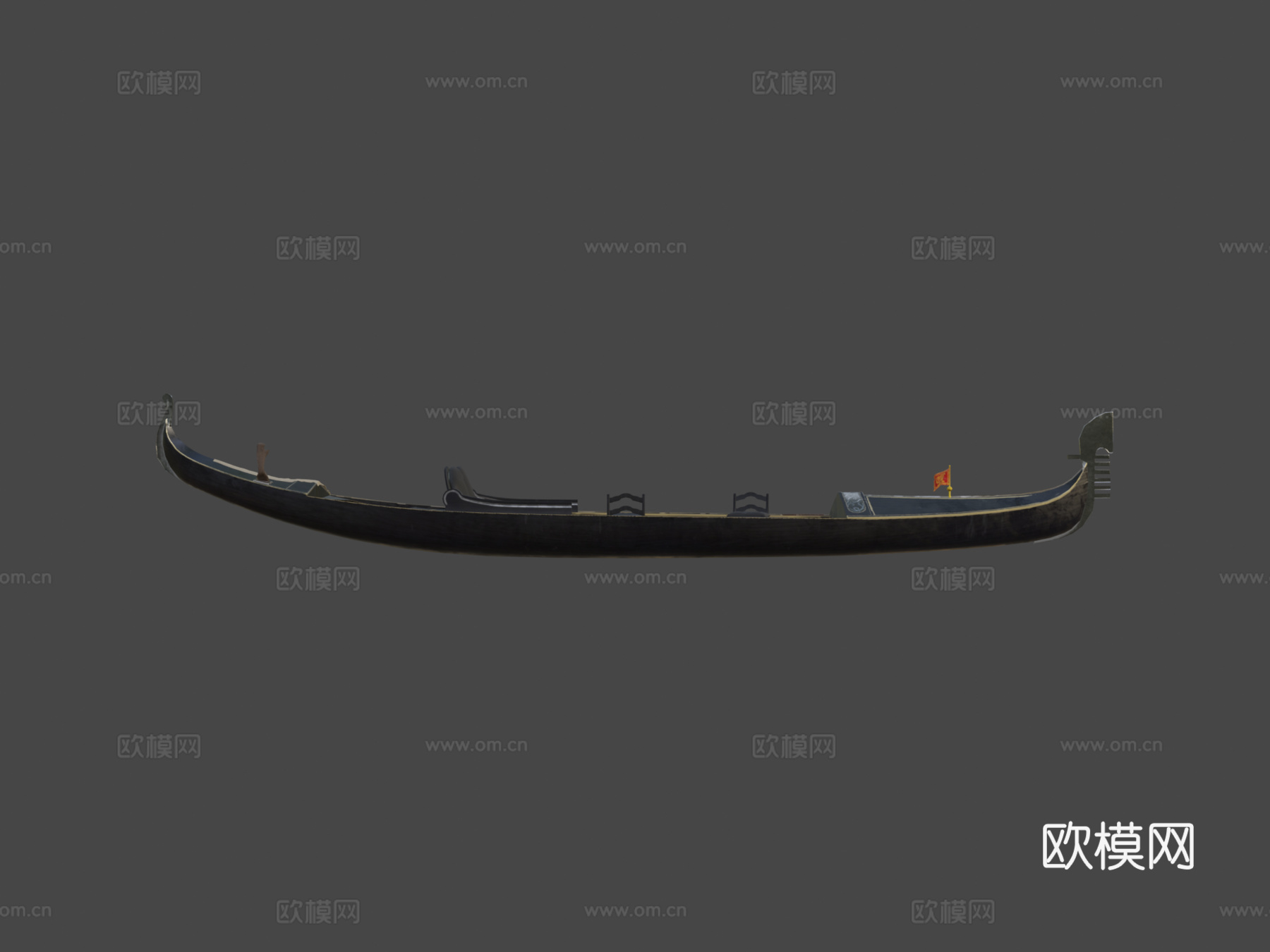 贡多拉3d模型下载（渲染图7）
