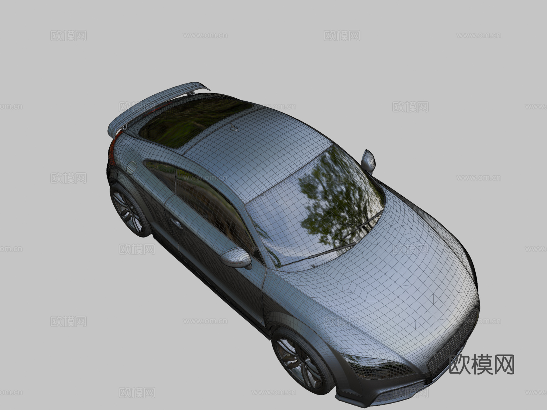 奥迪TT3d模型下载（渲染图2）