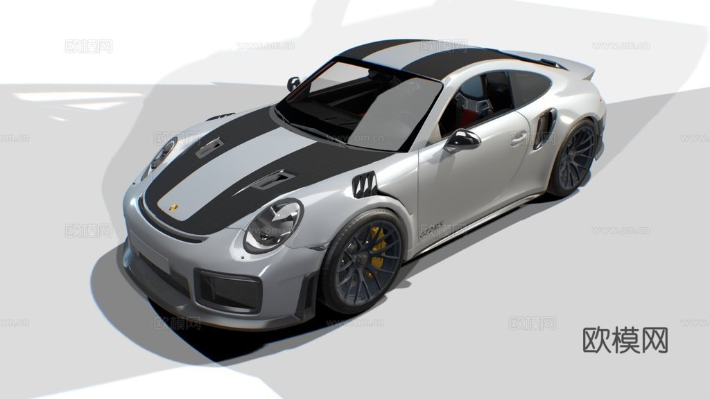 保时捷GT2RS3d模型3d模型下载（渲染图1）