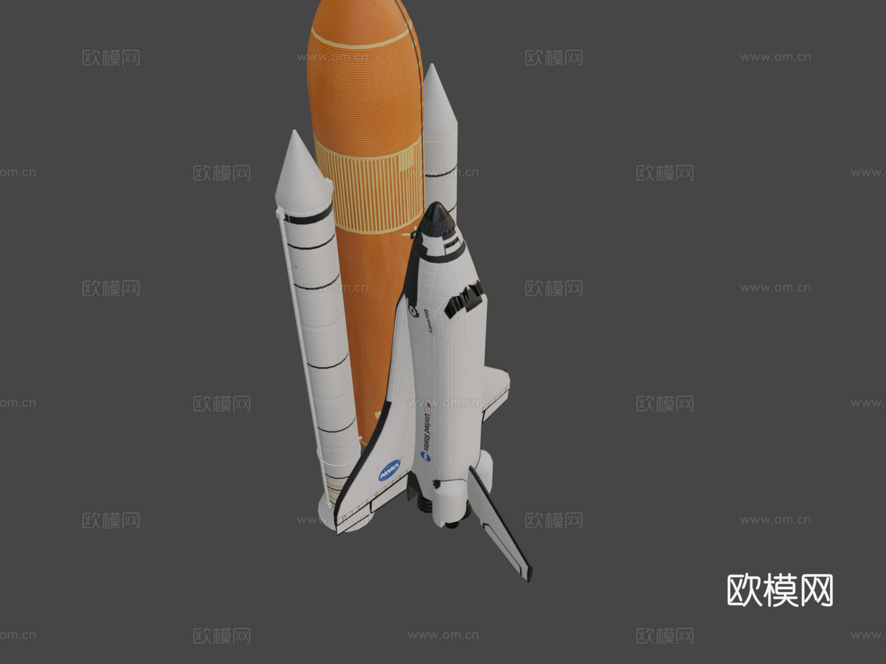 航天飞机3d模型下载（渲染图7）