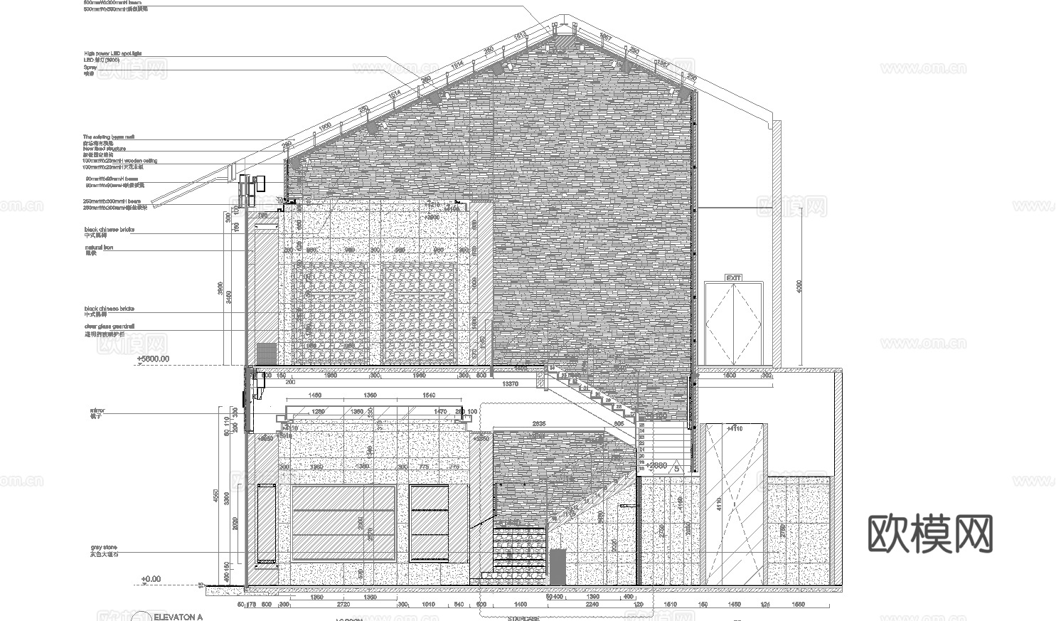 高档男装女装服装店 最新全套 效果图 施工图设计cad施工图