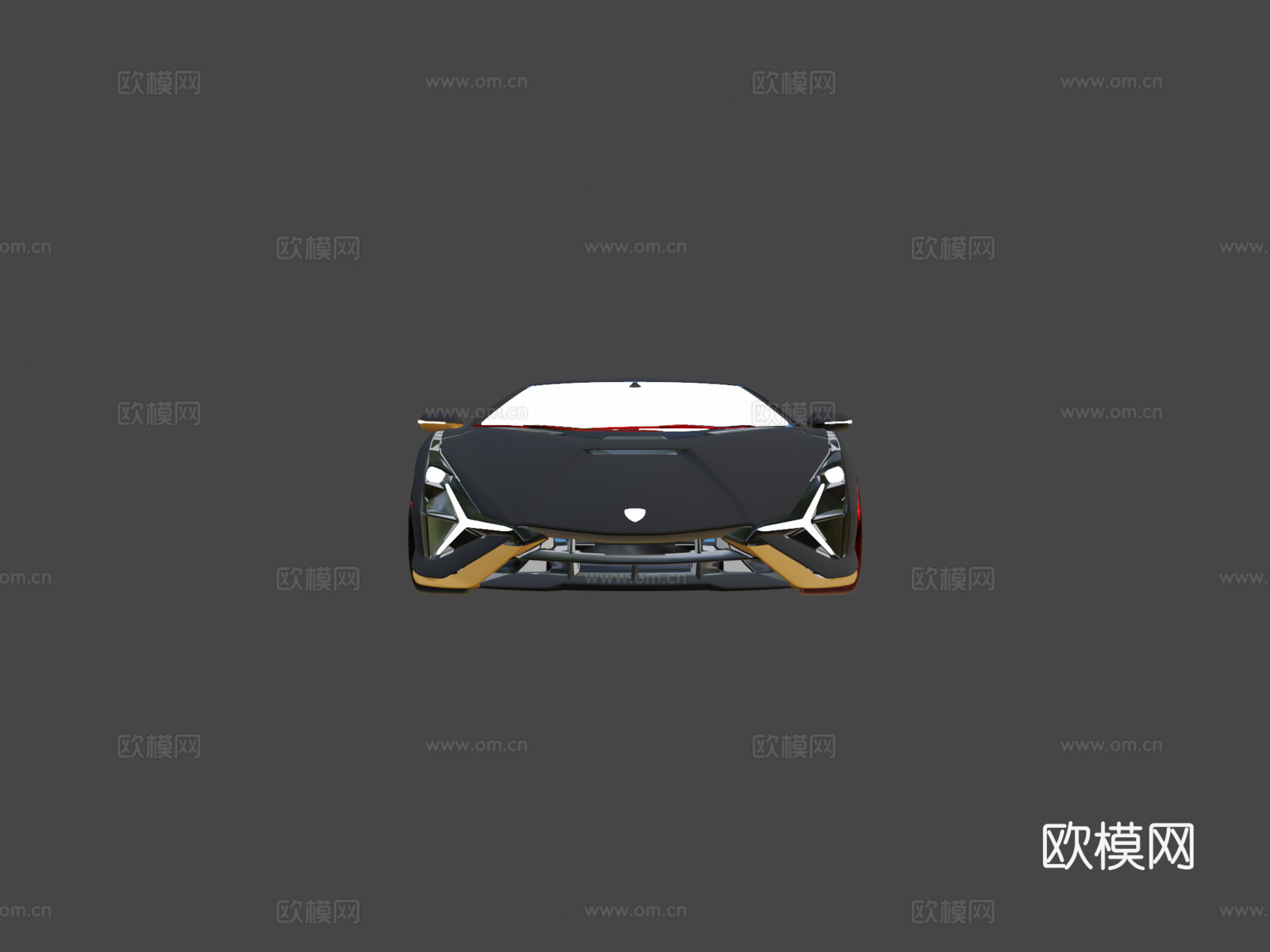 兰博基尼-西安3d模型下载（渲染图5）