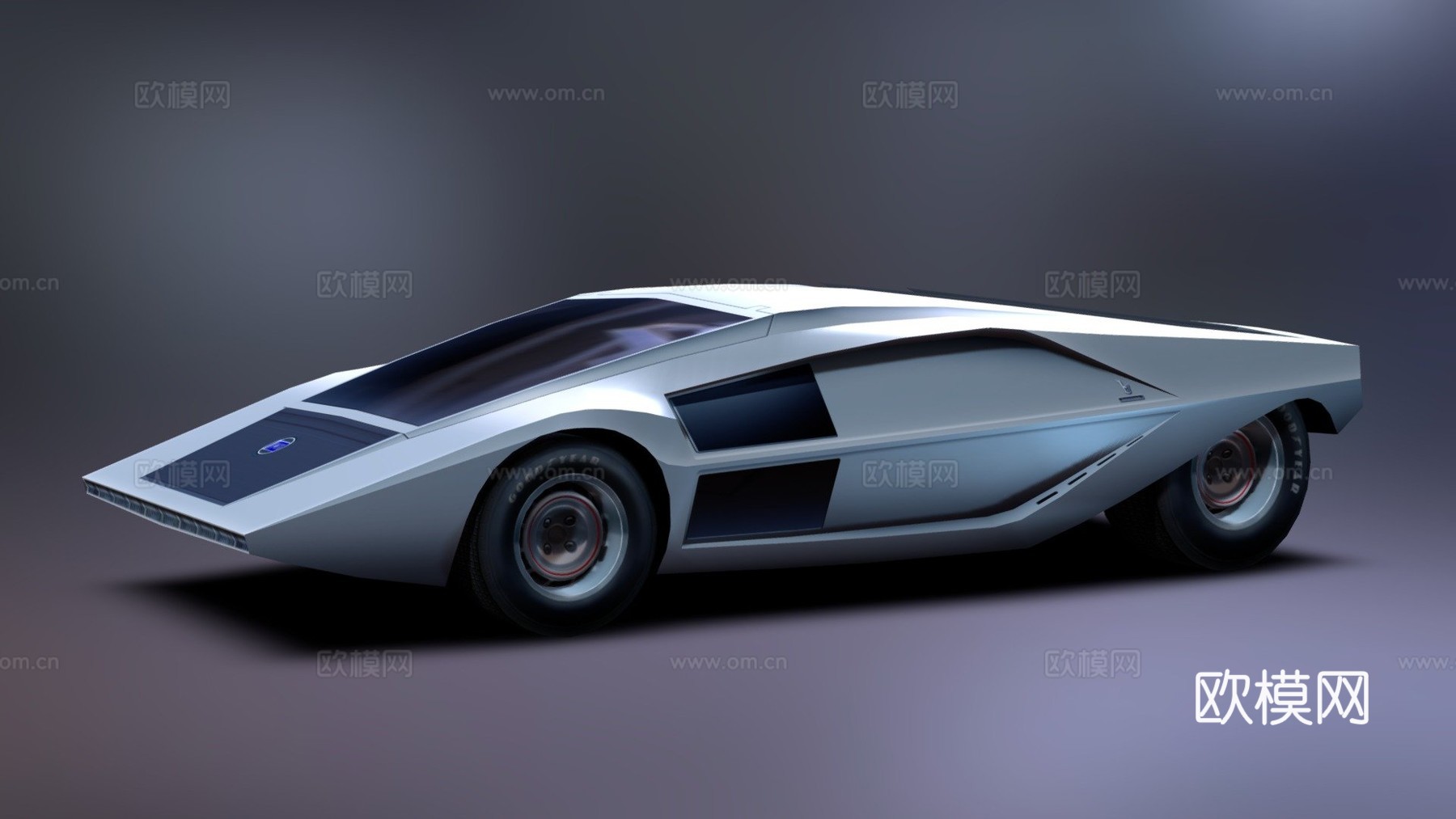 蓝旗亚斯特拉托斯零号1970（博通）3d模型下载（渲染图1）