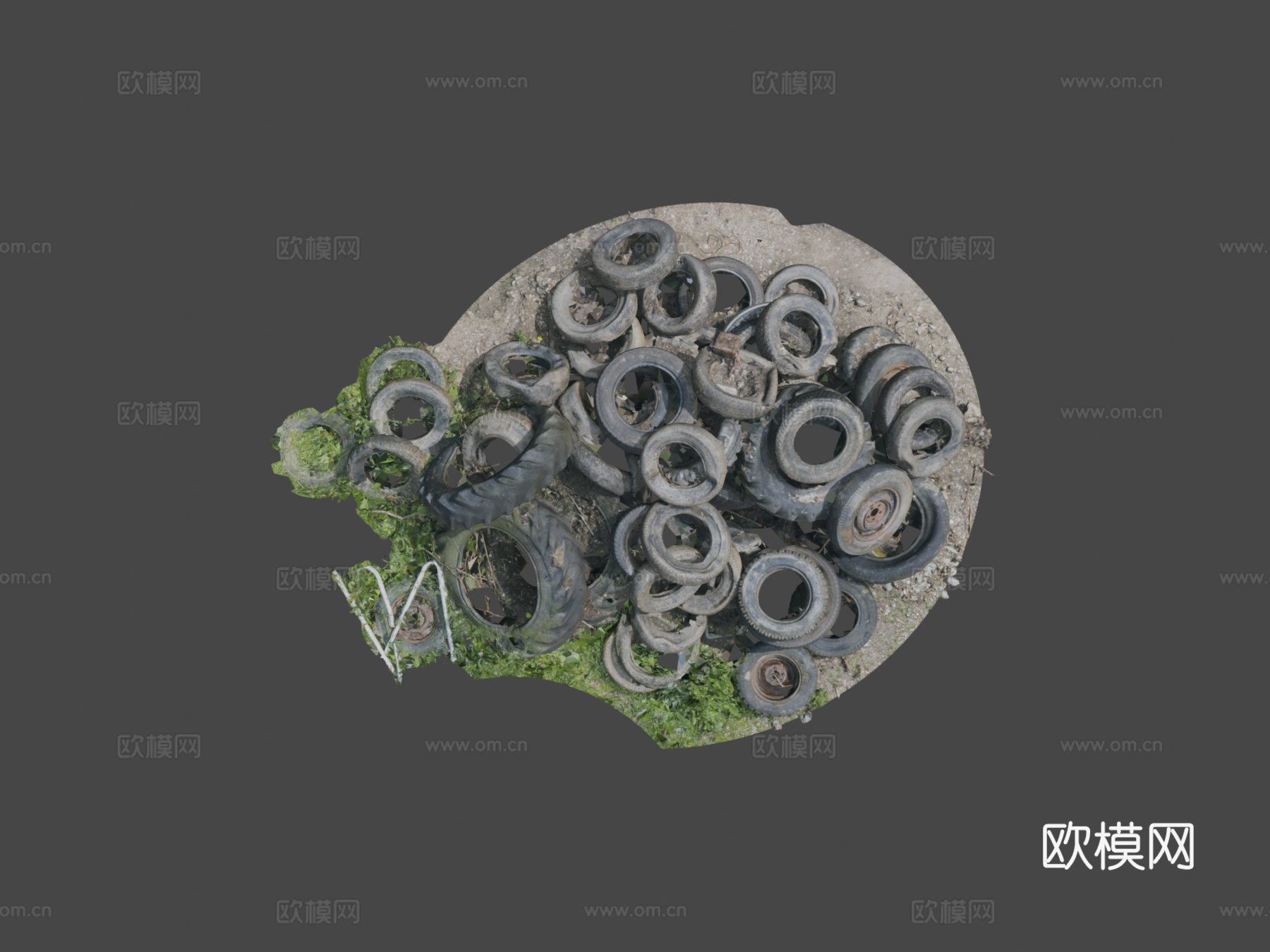 旧轮胎3d模型下载（渲染图8）