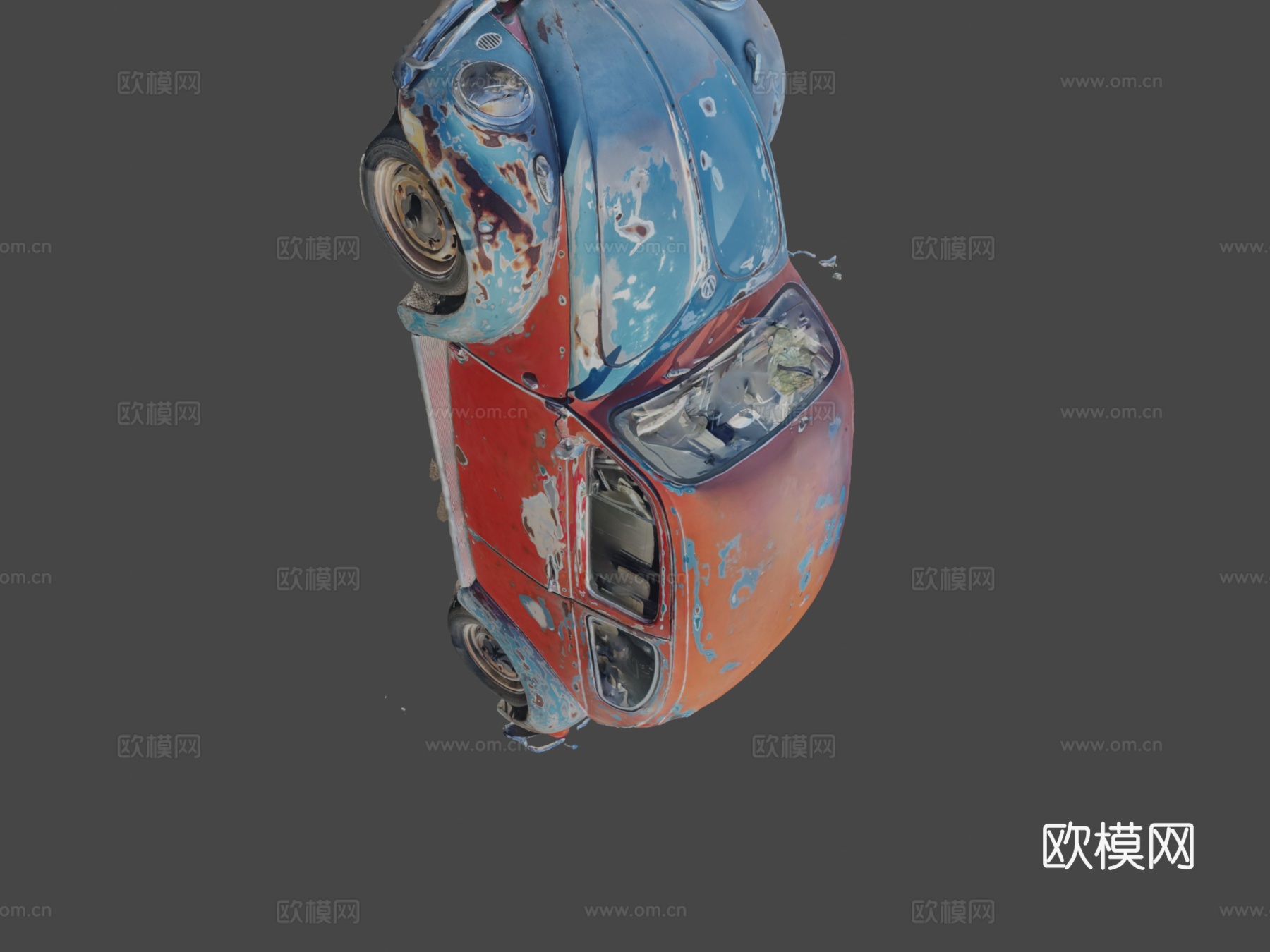 旧大众甲壳虫3d模型下载（渲染图8）