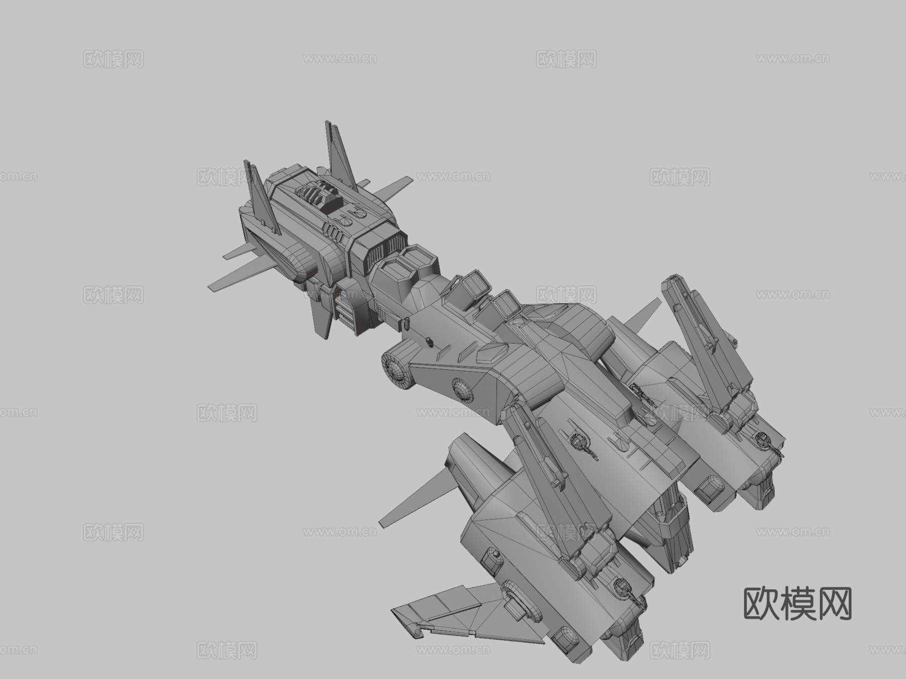 GF-39那伽3d模型下载（渲染图3）