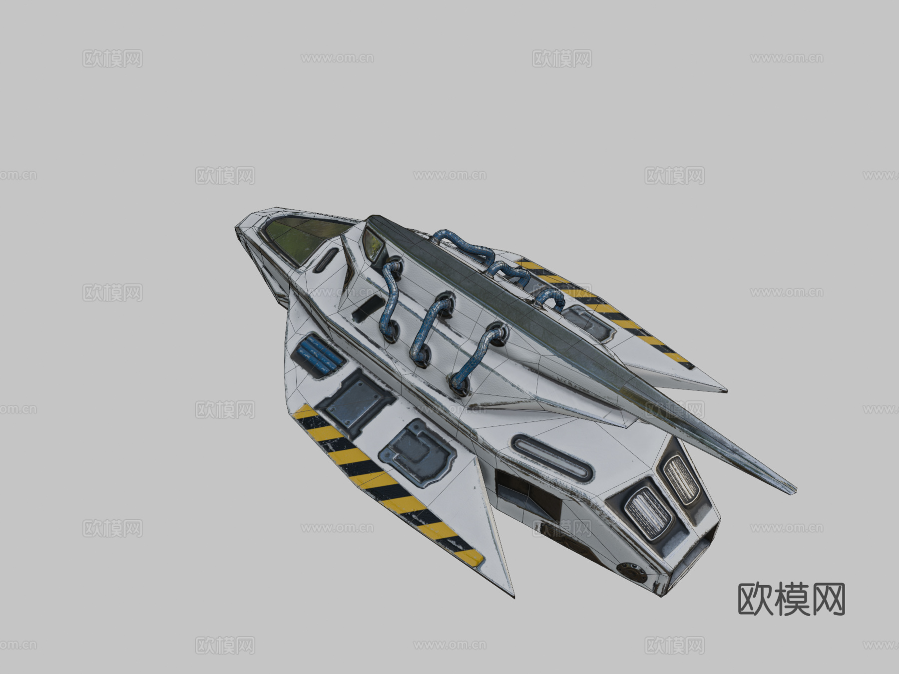 宇宙飞船3d模型下载（渲染图2）