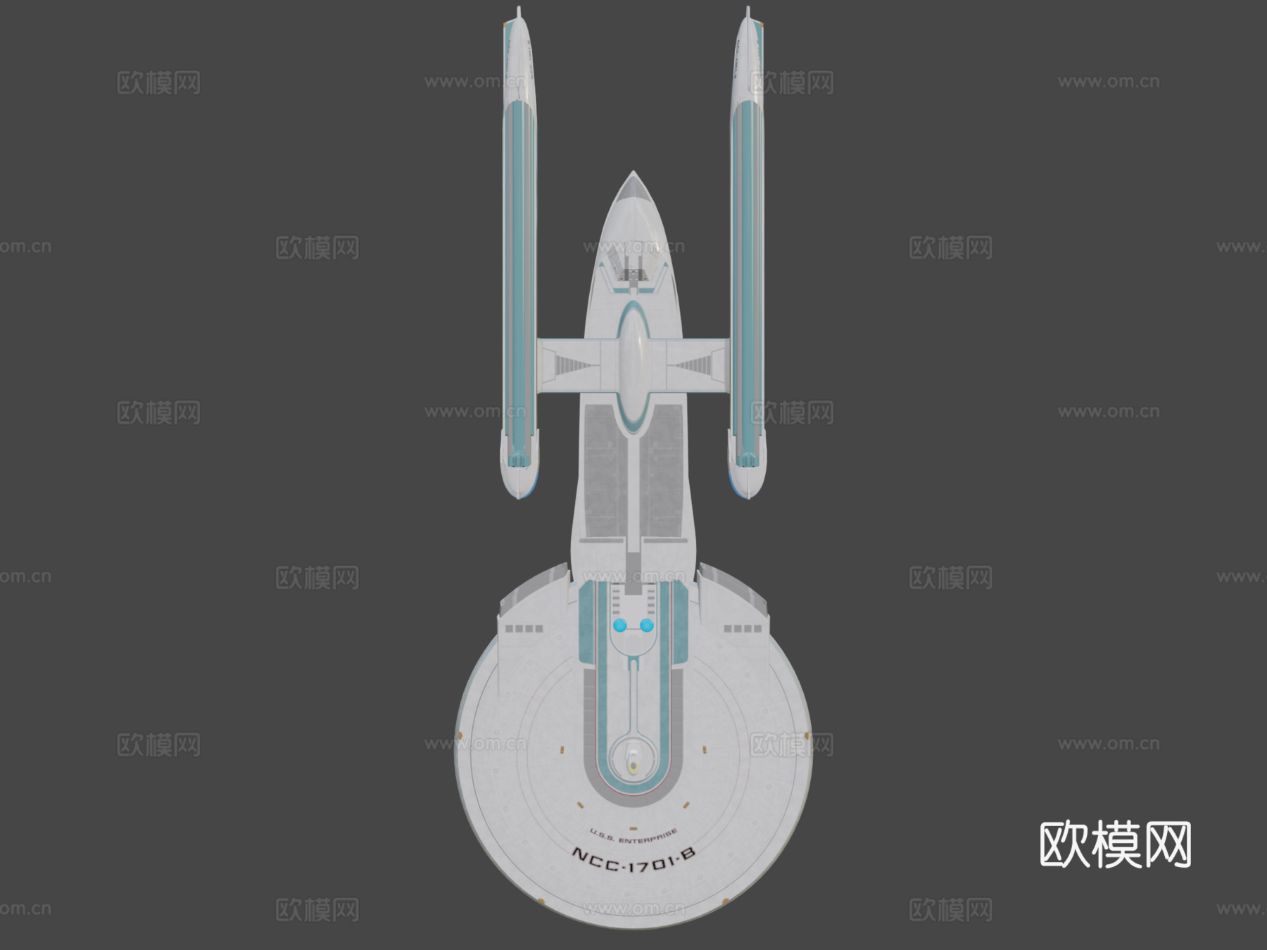 卓越级改装USS企业号NCC-1701-B3d模型下载（渲染图8）