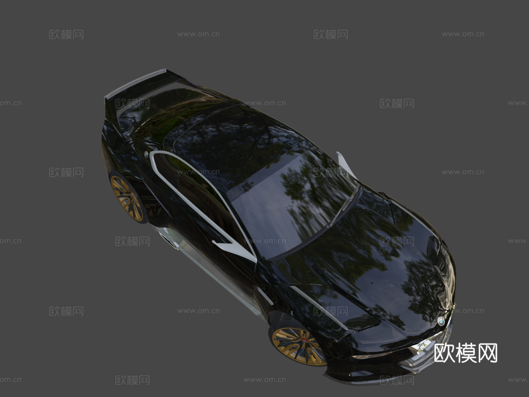 宝马3.0 CSL致敬R3d模型下载（渲染图8）