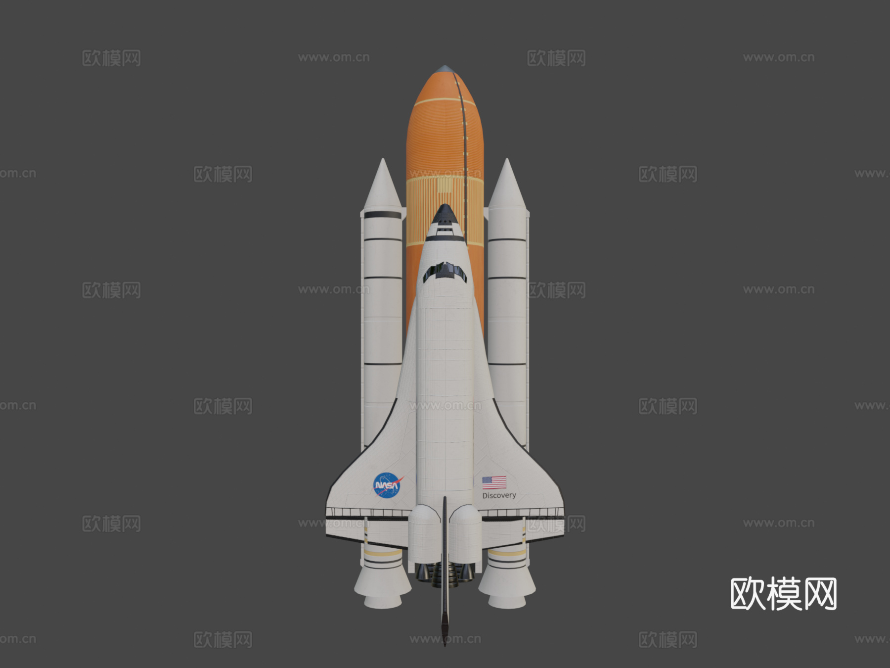 航天飞机3d模型下载（渲染图8）