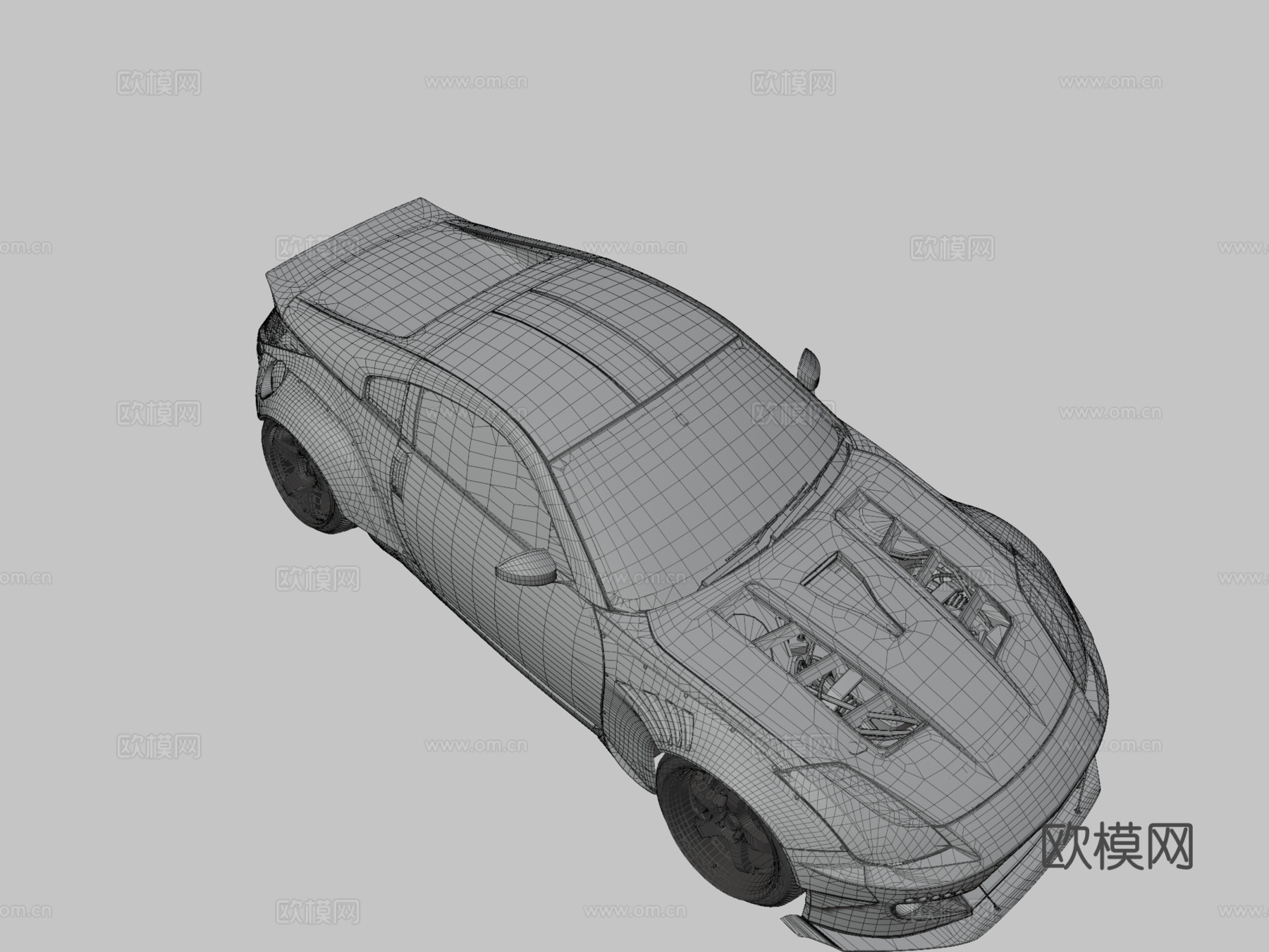 日产 350z Rocket Bunny3d模型下载（渲染图3）