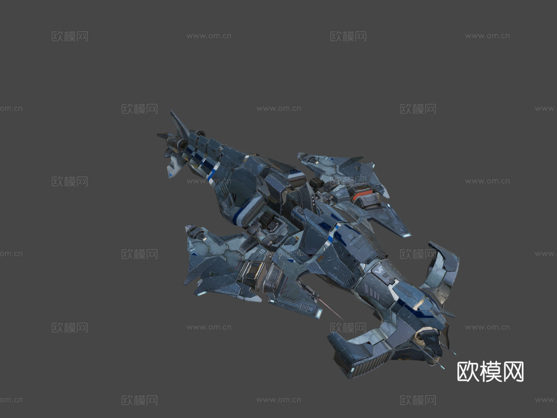 全副武装的锤头鲨3d模型下载（渲染图8）