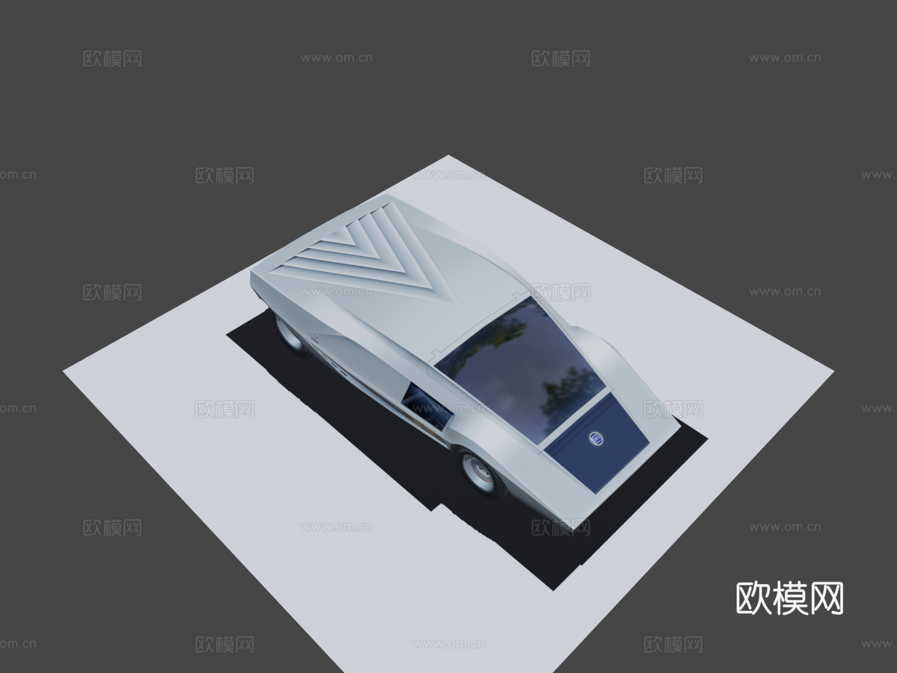 蓝旗亚斯特拉托斯零号1970（博通）3d模型下载（渲染图7）
