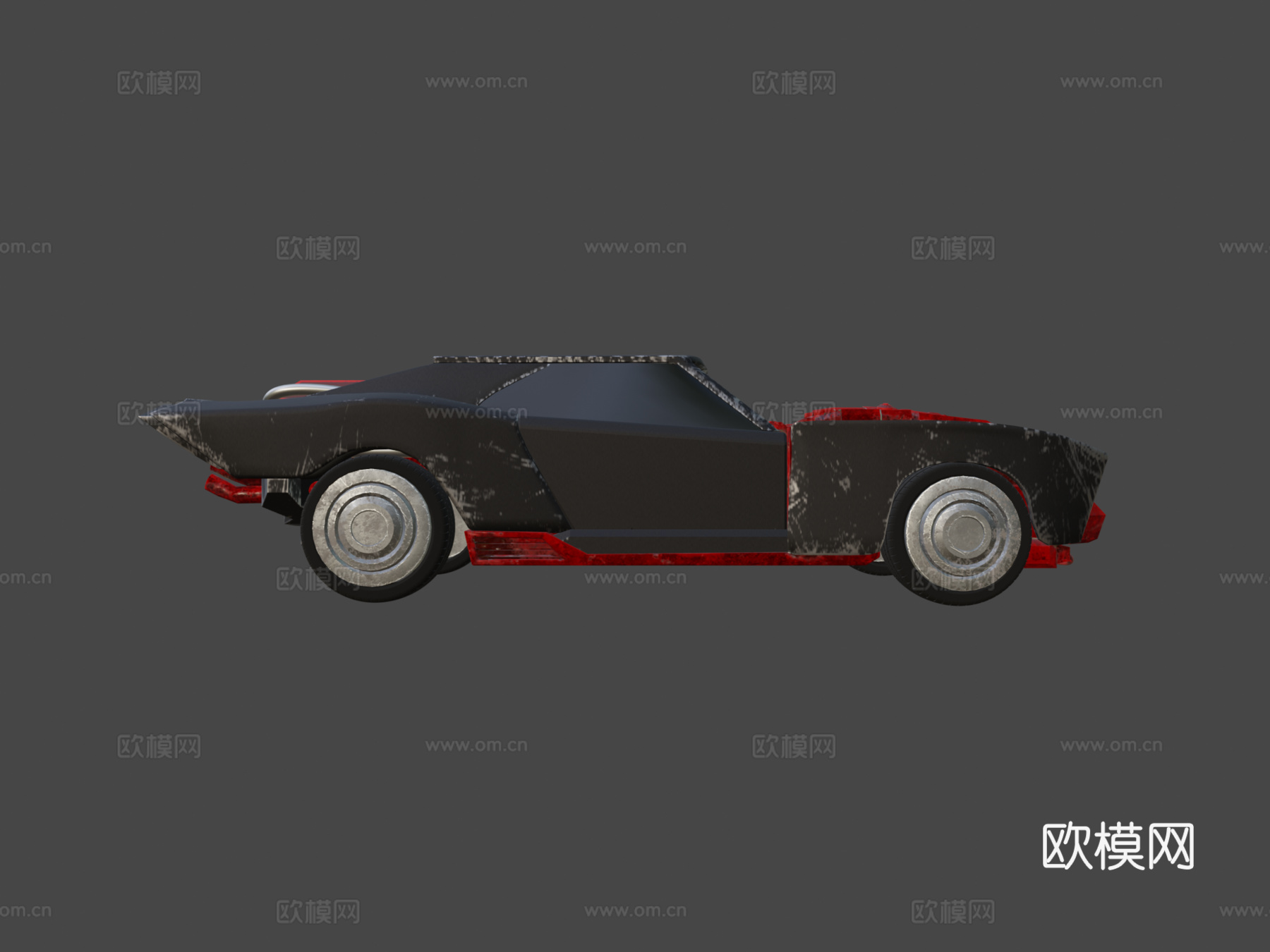 蝙蝠侠2022-蝙蝠车3d模型下载（渲染图5）