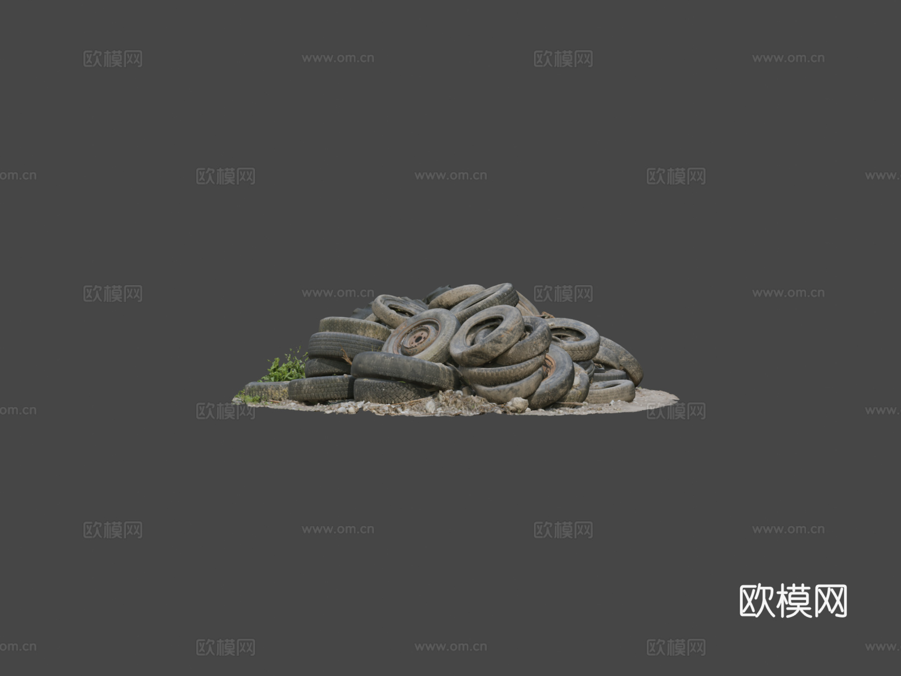 旧轮胎3d模型下载（渲染图5）