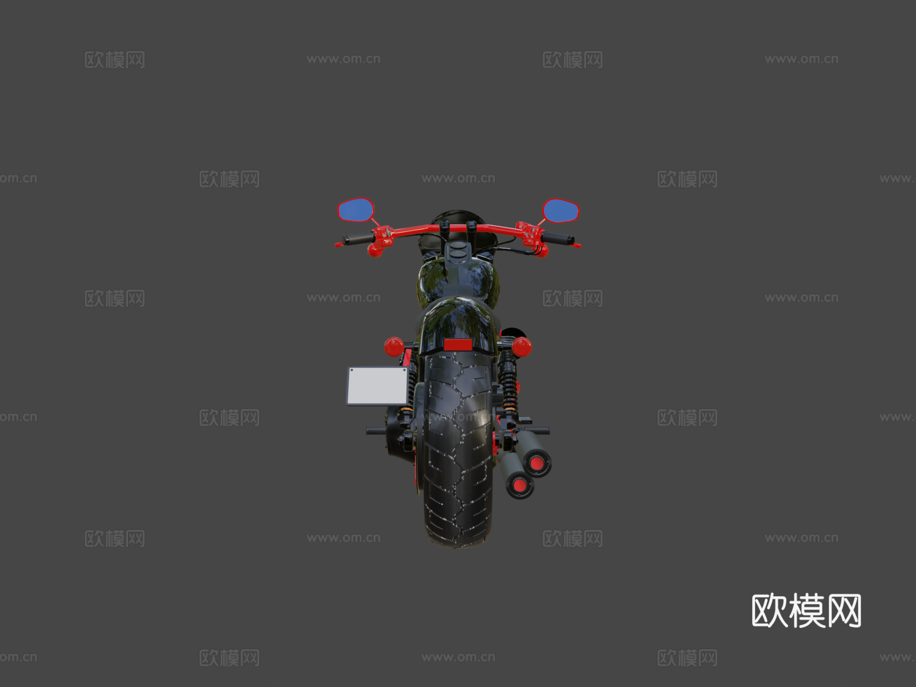 哈雷戴维森FXDLS戴纳低骑手S3d模型下载（渲染图5）