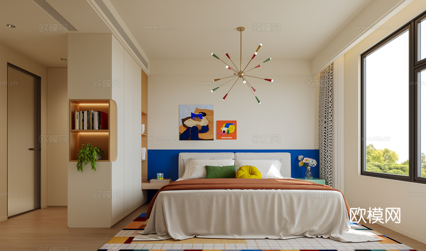 包豪斯卧室su模型
