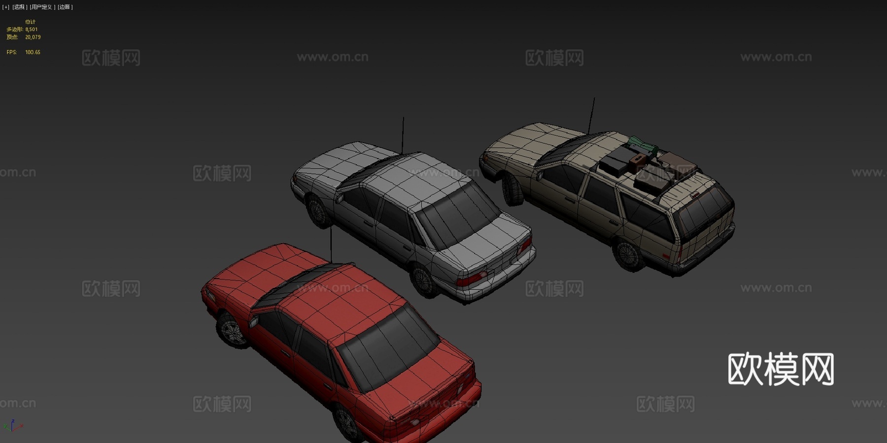 '93福特金牛座3d模型下载（渲染图4）