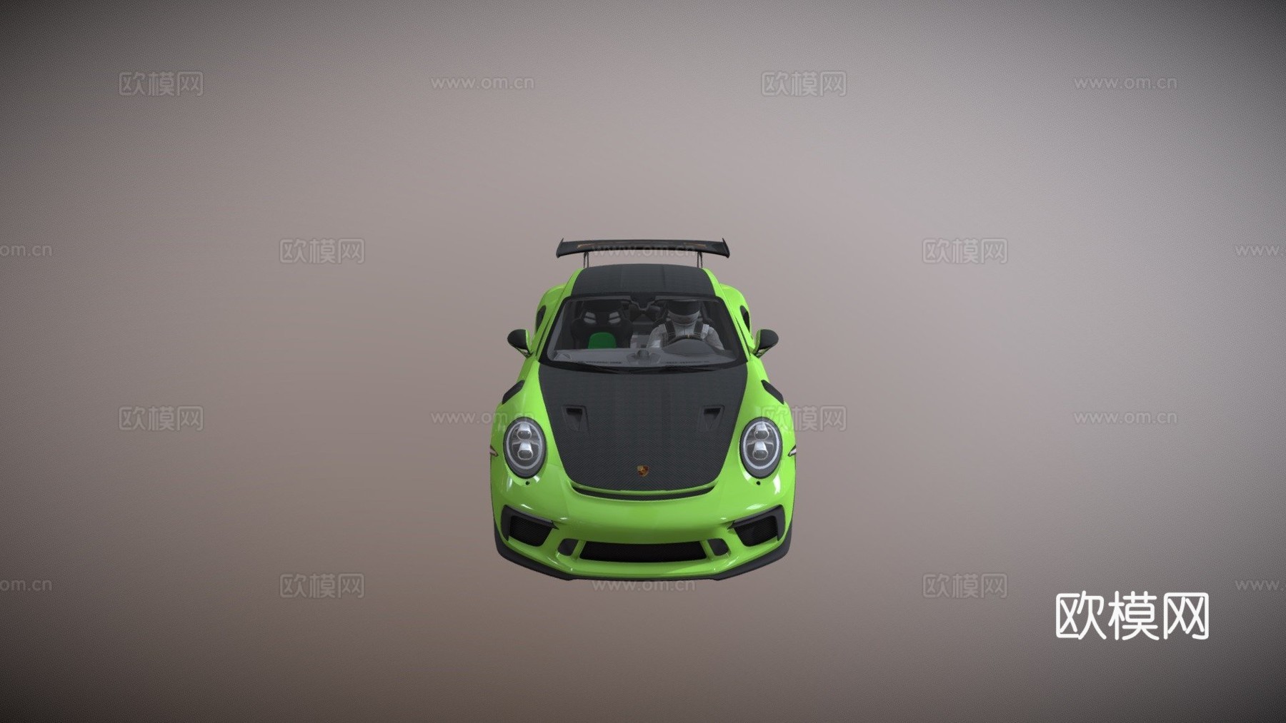 保时捷911（991-2）GT3 R.S.魏斯阿赫套件3d模型下载（渲染图1）