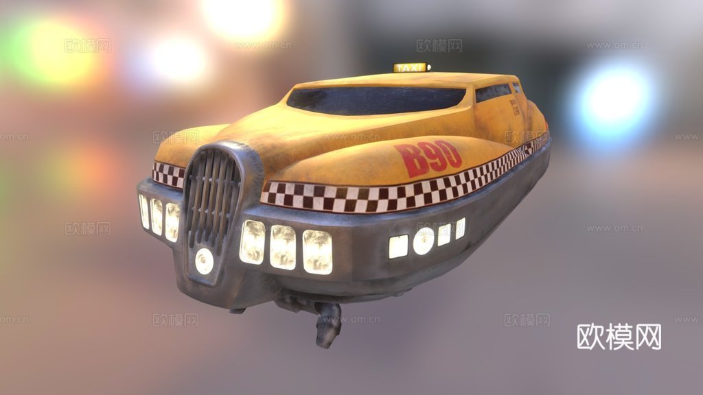第五元素-科本的出租车（制作中）3d模型下载（渲染图1）