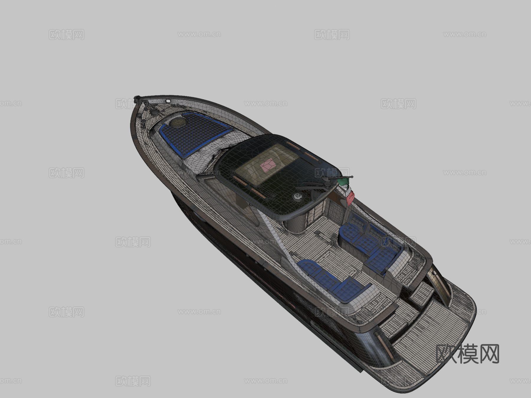 摩托游艇 353d模型下载（渲染图2）