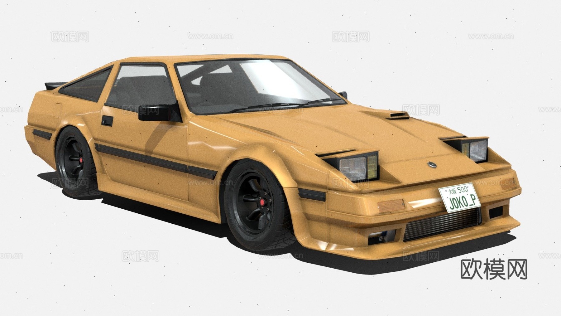 日产300ZX Z31前期型3d模型下载（渲染图1）