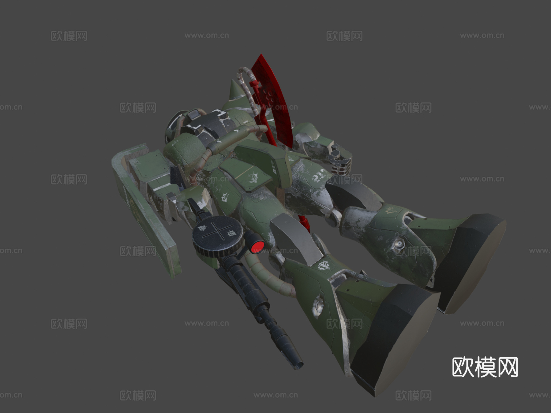 扎古II（绑定）3d模型下载（渲染图8）